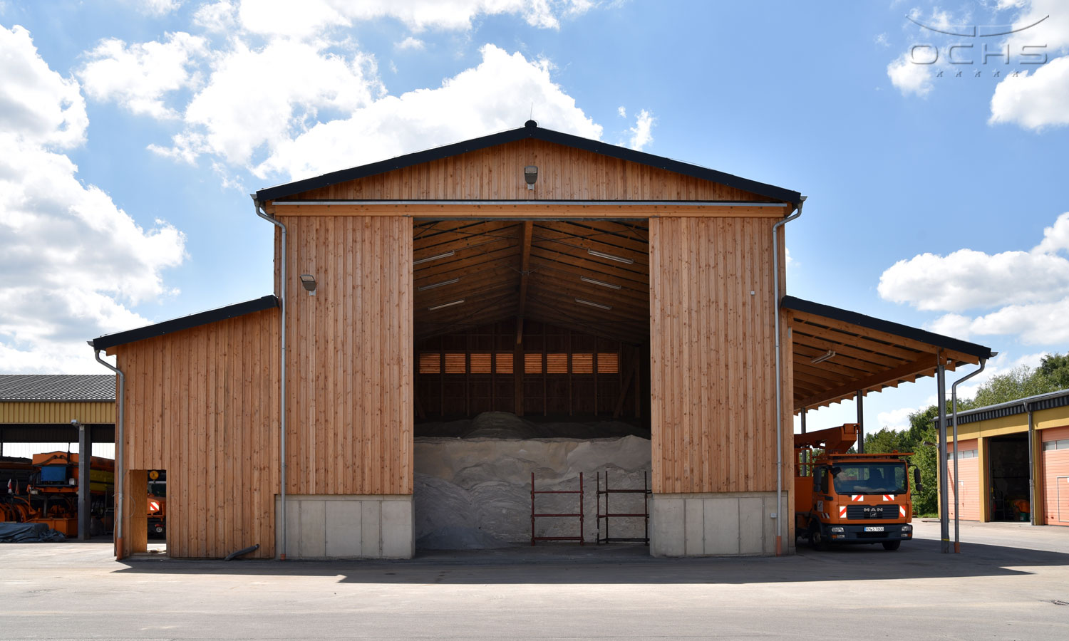 Salt storage depot in Simmern