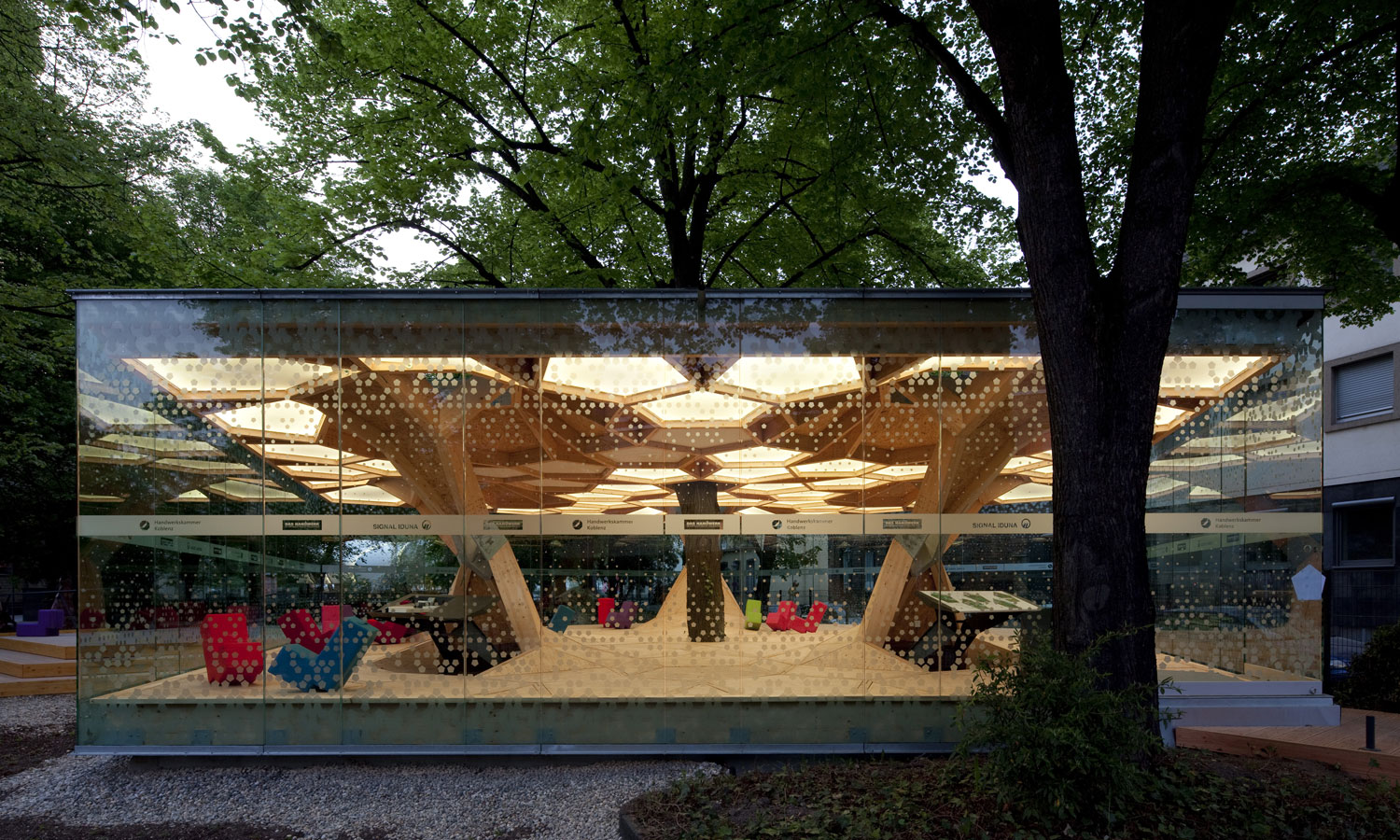 Pavillon „treehugger“ auf der Bundesgartenschau Koblenz