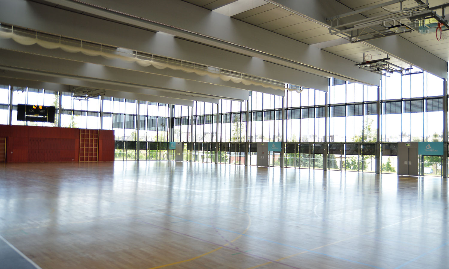 Sporthalle von Innen - Centre des Sports Belair